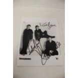 Stereophonics Signed Autographed 10x8 photo with Stuart Cable and Signed 10 x 8 photo by the band