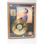 Elvis Presley 50th Anniversary Gold Plated Record Presentation Disc