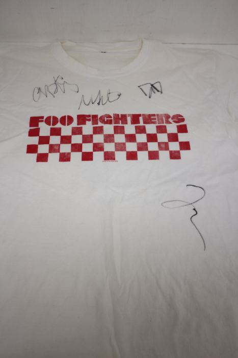 Foo Fighters Signed T Shirt