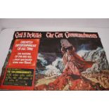 Ten Commandments UK Quad Film Poster 1972 Re Release