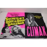 A Collection Of 1970's Adult Film Quad Posters