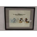 Magic Of Walt Disney Animation Cell Framed