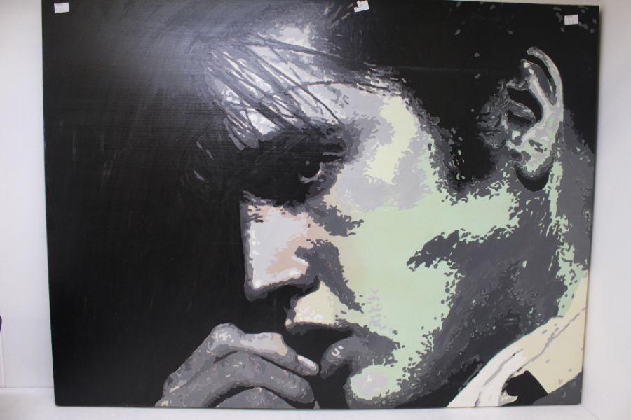 Elvis Portrait On Canvas - Image 3 of 4