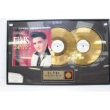 Elvis Presley Gold Disc Display