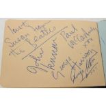 Beatles Autographs In Autograph Book