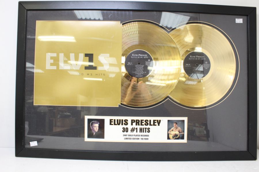 Elvis Presley 30 Number 1 Hits Gold Disc Number 110/1000 - Image 2 of 5