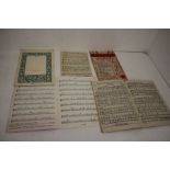 A Collection Of Sheet Music