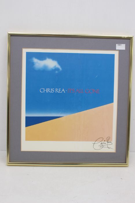 Chris Rea Artwork Framed - Image 3 of 3