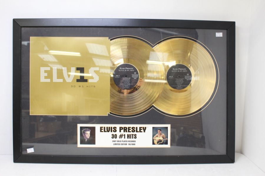 Elvis Presley 30 Number 1 Hits Gold Disc Number 110/1000 - Image 5 of 5