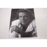 Meatloaf - Black and White Picture signed in person by Meatloaf ( autograph )
