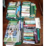 4 boxes of books on cricket