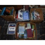 Collection of books mostly relating to outdoor pursuits , cookery war plus others (5 boxes)