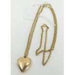 A rolled Gold Chain & Locket , chain length 62cm , chain marked rolled gold and the locket stamped