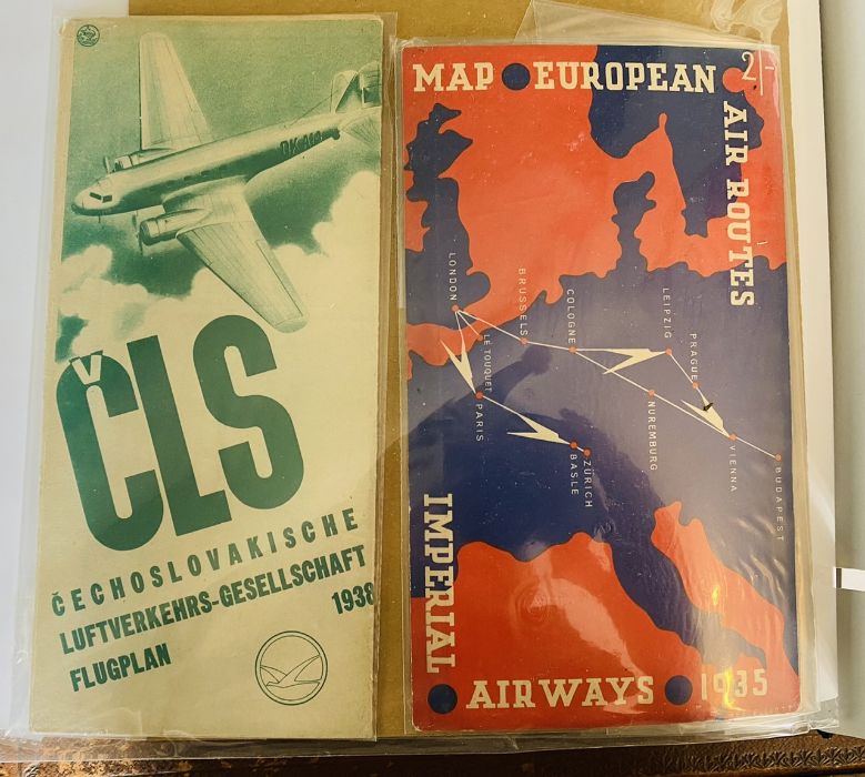 A Collection of Airline & Railway Time Tables and Ephemera - To Include but not limited to: Sabena - Image 9 of 10