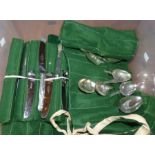 An 18 place setting silver plated dinner service, plus 6 soups spoons, a serving spoon and one spare