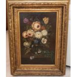 Continental School (19th century), Still Life of Flowers, apparently unsigned, oil on canvas, approx