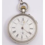 ***AUCTIONEER TO ANNOUNCE CHRONOMETER NOT REPEATER***  A late Victorian silver open faced