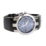 Maurice Lacroix 'Milestone' gents automatic wristwatch, round metallic grey dial with number markers