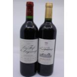 A Bottle Of Chateau Ligondras Margaux 2009 & A Bottle Of Les Fiefs De Lagsange 2000