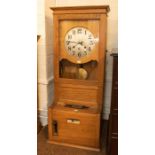 *** RE OFFER JULY £60-80*** The Cincinnati Time Recorder Co industrial wall clock / clocking-in