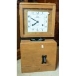 *** RE OFFER JULY £50-80*** A modern National Time Recorders industrial clocking-in clock. Contained