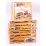 Tyco: A collection of assorted boxed Tyco, US 1 Electric Trucking HO Scale Kits, some sealed to