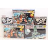 Airfix: A collection of five assorted boxed model Airfix, Star Wars: Return of the Jedi kits, to