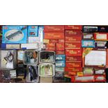 Model Railway: A collection of assorted model railway items and accessories to include: empty Triang