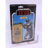 Star Wars: A Star Wars: Return of the Jedi, Kenner, Boba Fett, 1983, 77-A back, carded and graded