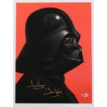 Star Wars: A limited edition Star Wars, Darth Vader portrait print, signed by Dave Prowse. No.