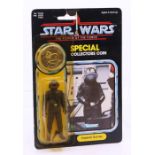 Star Wars: A Star Wars: The Power of the Force, Kenner, Imperial Gunner, 1984, 92 card back, carded.