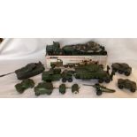 Diecast: A collection of assorted diecast military vehicles, Corgi Gift Set 10 Tank Transporter with