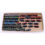 N Gauge: A collection of assorted unboxed, N Gauge, diesel locomotives and various rolling stock,