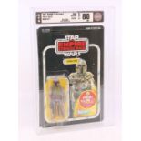 Star Wars: A Star Wars: The Empire Strikes Back, Kenner, Boba Fett, 1982, 47 card back, carded.