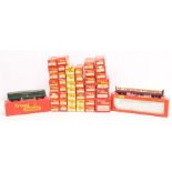 Triang: A collection of assorted boxed OO Gauge, rolling stock items including wagons, vans and