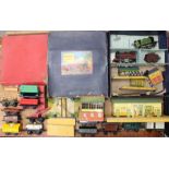 Hornby: A collection of assorted O Gauge items to include: two locomotives, various rolling stock,
