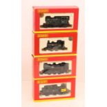 Hornby: A collection of four boxed Hornby, OO Gauge, tank locomotives, to comprise: BR (Early) 0-4-