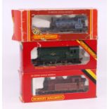 Hornby: A collection of three boxed Hornby, OO Gauge, locomotives to comprise: LMS 0-6-0T Jinty,