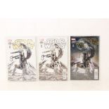 Marvel: A set of three Marvel Star Wars #001 Variant Edition, signed by Jeremy Bulloch, London