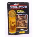 Star Wars: A Star Wars: The Power of the Force, Kenner, Paploo, 1984, 92 card back, carded. punched,
