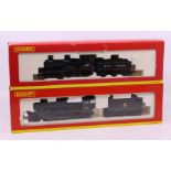 Hornby: A boxed Hornby, OO Gauge, BR 4-6-0 Class 2P, 40610, locomotive and tender, R2183A.