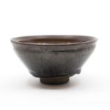 A Southern Song Dynasty Jian Hares Fur Bowl, the sloping sides rising from a short foot to a