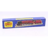 Hornby: A boxed Hornby Dublo, OO Gauge, LMR 'City of Liverpool', 3-rail locomotive and tender,