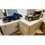 2x franklin mint diecast model cars - both with original packaging (2)
