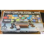 Atari console computer system -with selection of games.