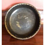 *****RE-OFFER £5 - £10***** A 19th century gilded papier mache bowl 11cm H x 40cm D