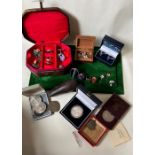 A large selection of silver, rolled gold and gemset jewellery along with costume jewellery items,