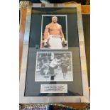 Evander Holyfield signed photograph - framed and glazed - Hanson's auctioneers cannot guarantee