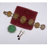 A selection of late 19th and early 20th century gold jewellery (unmarked but assessed as gold)