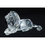 Swarovski Annual Edition 1995, Inspiration, Africa, The Lion, with box and certificates 6.5cm high